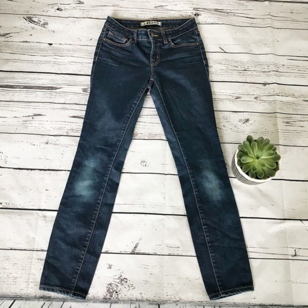 J Brand Jeans Womens 26 Straight Dark Wash Denim Cotton 5 Pocket